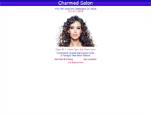 Tablet Screenshot of charmedsalondc.com